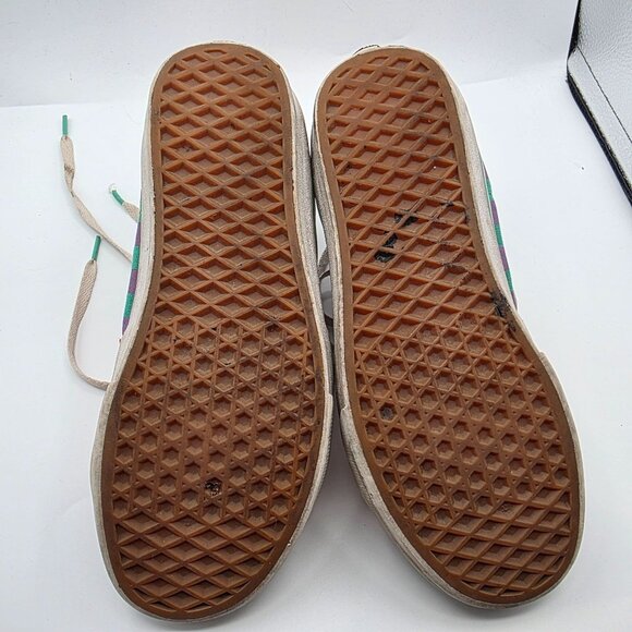 Vans Sk8 Hi Crazy Check Cherry Tomato Womens Size 8 Sneaker Shoes Casual Walking - Picture 8 of 13